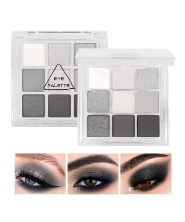 KARNAR Smokey Eye Eyeshadow Palette - 9 Color Cool Toned Shimmer Glitter Shades - Buy Online on GoSupps.com
