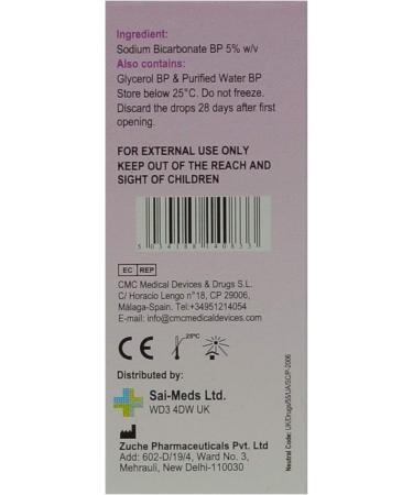 Sodium Bicarbonate Ear Drops Softens Ear Wax And Eases Discomfort (10 Packs) - Buy Online on GoSupps.com