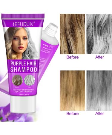 JAWSEU Purple shampoo for blonde hair hair care styling tool blonde toning purple shampoo for bleached and highlighted hair eliminates brassy blonde toner for women and men 100 ml - Buy Online on GoSupps.com