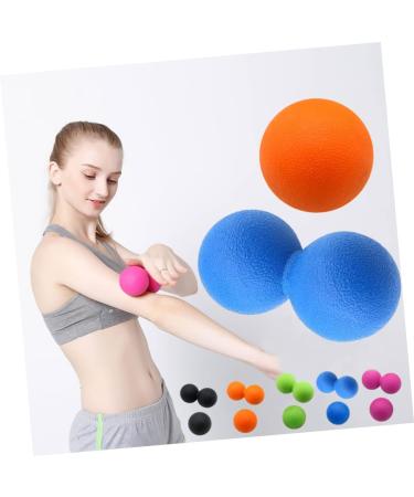 Double Peanut Massage Roller & Foot Trigger Point Ball - Yoga Deep Relaxation Massage Tool | Medium Black - Buy Online on GoSupps.com