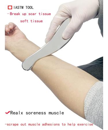 Gyx Coele Gua Sha Stainless Steel Massage Device | IASTM Tools for Soft Tissue Therapy | Back Legs Arms Neck & Shoulder Relief - Buy Online on GoSupps.com