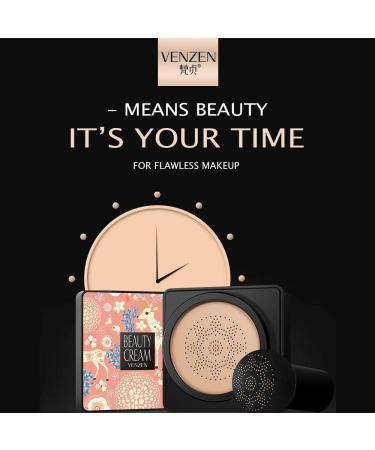VENZEN Beauty Cream Clear Cover Natural Makeup - Nourishing Moisturizer, Skin Protection - 02 (2 Colors) - Buy Online on GoSupps.com