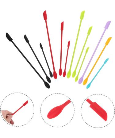 Merryhapy 12-Piece Silicone Scraper Set for Cosmetics & Kitchen | Versatile Makeup Spatula & Bottle Scraper - Buy Online on GoSupps.com