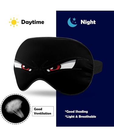 Angry Eyes Sleep Mask - Soft & Comfortable Adjustable Eye Mask for Travel | Light Blocking Blindfold for Men Women Boys & Girls - Buy Online on GoSupps.com