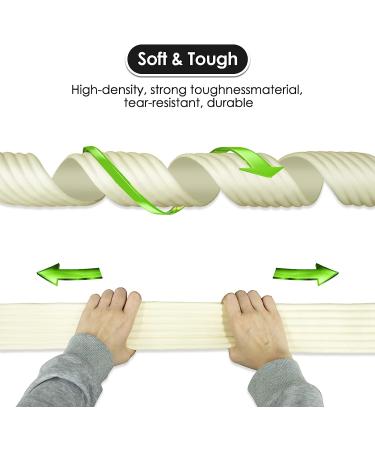 Baby Proofing Edge Corner Protector 16.4ft - Extra-Wide Soft Safety Guards with 3M Adhesive - Furniture Bumper for Table, Fireplace, Sharp Edges - Cream - Buy Online on GoSupps.com