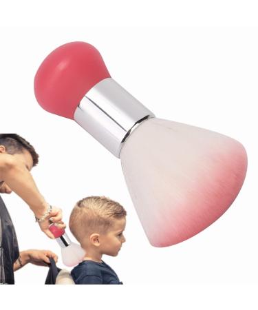 Barber Neck Duster Brush Professional Hair Salon hair removal brush Broken Hairbrush haircut special cleaning brush hair cutting kits for barber haircut shaving cleaning (pink)
