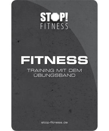 STOP!Fitness Exercise Band Training - German Version Exercise Cards with Plastic Box | 66 x 100 mm | International Shipping Available - Buy Online on GoSupps.com