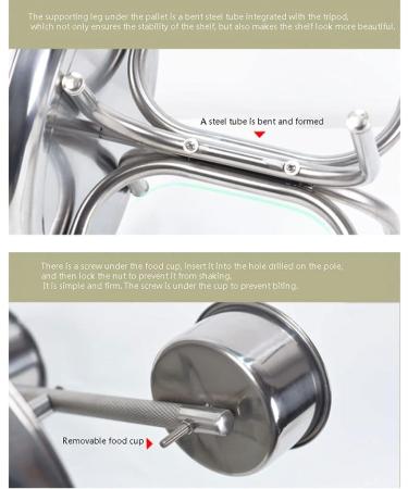 Stainless Steel Bird Cage Stand for Medium and Large Parrots - Perching Bird Cage Parrot Holder Disc Display Stand for Macaws Canaries Lovebirds - High End Bird Cage () - Buy Online on GoSupps.com