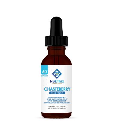 NuEthix Formulations Chasteberry Double Strength 50mg May Help Balance Estrogen Dominance and May Help Support Menstrual Cycle 60 Servings