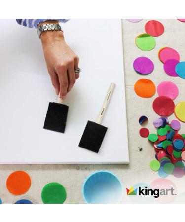 KINGART 242-20 Foam Brush Value Pack - Black (Pack of 20) 2 Inch - Buy Online on GoSupps.com