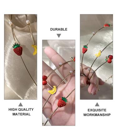 Holibanna Strawberry Headband - Stylish Metal Hair Hoop for Women & Girls | Perfect Headdress for Any Occasion - Buy Online on GoSupps.com