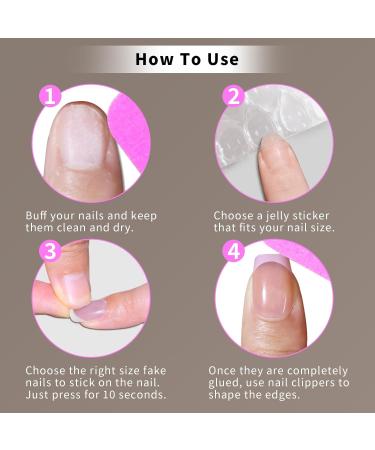 Buy Glitter Purple Pink Press On Fake Nails - 24Pcs Short Square Glue On Acrylic Manicure Kit for Women & Girls | DIY Nail Art - Buy Online on GoSupps.com