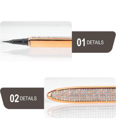 Healeved 3pcs Eyeliner Eye Makeup Stamp Portable Makeup Pens Cosmetics Eye Line Pencils Makeup Supplies Alloy - Buy Online on GoSupps.com