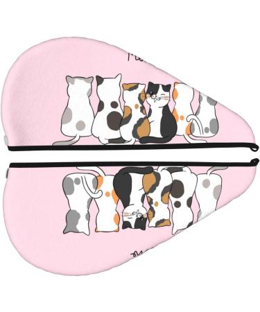 Hair Towel Wrap - Quick Drying Hair Turban with Button | Cute Cats Design - Perfect for Fast Hair Drying - Buy Online on GoSupps.com