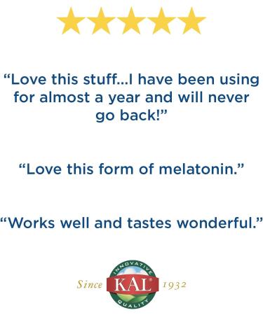 KAL Melatonin 3mg Raspberry Flavor - Natural Sleep Aid (1.85 fl oz) - Buy Online on GoSupps.com