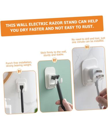 Doitool 12 Pick Hook Insert - Shaving Brush Holder & Razor Wall Hangers | Durable ABS Design | Ideal Bathroom Storage Solution - Buy Online on GoSupps.com