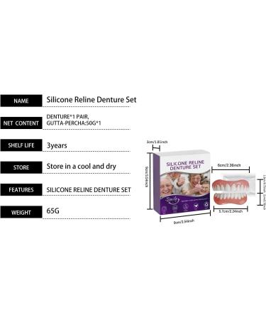 Denture Enhancement Kit - Smile Beauty Boost Set Comfortable Material Teeth Aesthetics Care Kit Natural-Looking Fake Teeth for Daily Use & Confident Grins - Buy Online on GoSupps.com