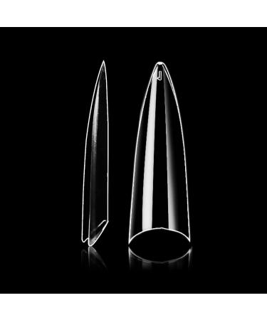 BeYou Clear Long Stiletto 500pcs False Gel Nail Tips Set with Case - 10 Sizes | Nail Salon Quality | 28512 - Buy Online on GoSupps.com