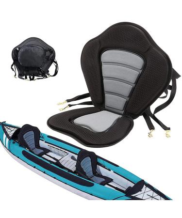 signmeili Adjustable Paddle Board Seat, Marine Kayak Seat Canoe Seat with Detachable Back Storage Bag, Boat Seat High Backrest Chair Conversion Seat