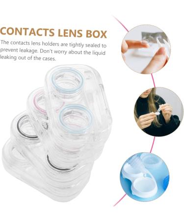 Homsfou 8-Piece Contact Lens Container Organizer - Cosmetic Lenses Storage Box & Cleaning Tool Case for Glasses - Buy Online on GoSupps.com