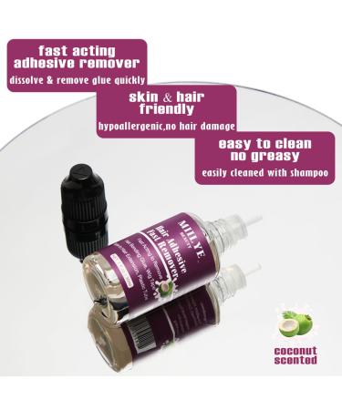 Tape-in Hair Extension Remover - Fast Acting Wig Glue Remover Skin-Friendly 1 Fl Oz (Pack of 2) for Hair Tape & Extensions - Buy Online on GoSupps.com