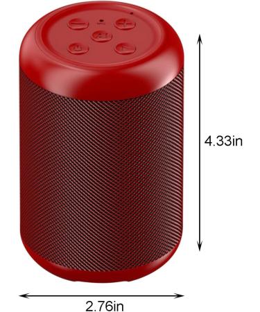 Intelligent Voice Bluetooth Speaker Portable Subwoofer - Red | Wireless HiFi Stereo for Home, Camping, and Sport | Supports TF-Card Storage - Buy Online on GoSupps.com