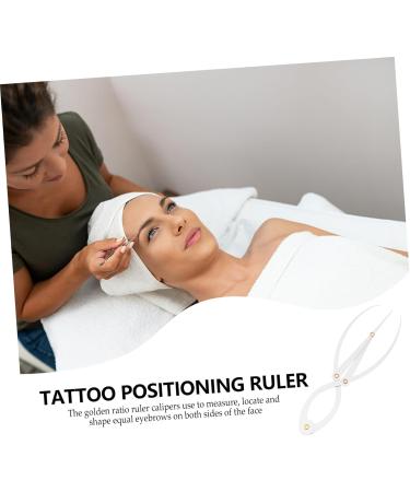 NOLITOY 1 Pc Eyebrow Stickers Brow Ruler Eyebrow Positioning Ruler Tool Miss Balance Ruler Stainless Steel - Buy Online on GoSupps.com