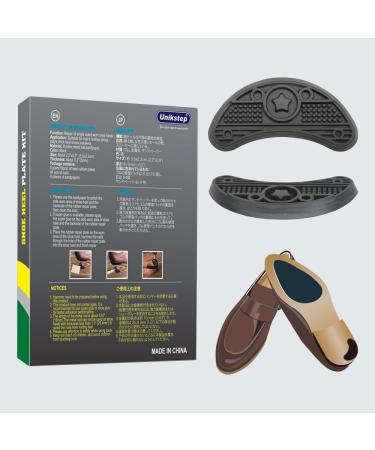 UNIKSTEP 8 Pairs Shoe Heel Plate Taps - Durable Rubber Patches & Replacement Kit for Shoe Heel Repair - International Shipping Available - Buy Online on GoSupps.com