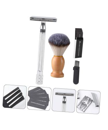 Ipetboom Manual Shaver Set - Grooming Tool Kit for Men | Old Style Shaving Brush & Beard Razor Combination - Buy Online on GoSupps.com