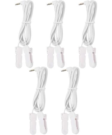 5 Pcs/Bag 3.5mm Ear Clip Electrode Cable for TENS Machine Physical Machine - Buy Online on GoSupps.com