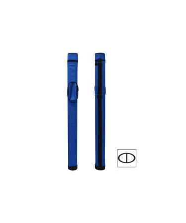 1x1 Hard Pool Cue Case Billiard Stick Carrying Pool Cue Case - 1B1S - Holds 1 Butt and 1 Shaft (Several Colors Available) Blue