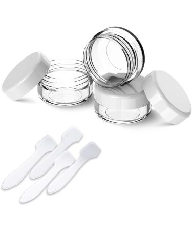 24-Pack 10ml Clear Empty Cream Can - Transparent Jars with Screw Cap for Lotions Candles & Cosmetics - Buy Online on GoSupps.com