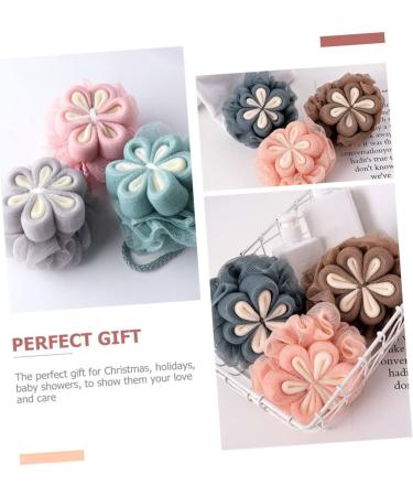 Buy Hemoton 3pcs Bath Ball & Flower Sponges - Premium Shower Loofah Body Scrubber for Comfortable Skin Care - International Shipping Available - Buy Online on GoSupps.com