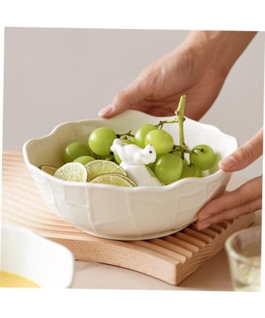 Milisten 1pc Polar Bear Fruit Bowl Large Ceramic Bowl Soup Bowls Large Kitchen Storage Ceramic Fruit Bowl Ceramic Serving Bowl Storage Bowl White Dessert Cereal Bowl Ceramics 3D - Buy Online on GoSupps.com