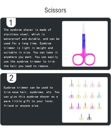 IOIUSKKU Nail Cuticle Nippers Stainless Steel Scissors Eyebrow Trimmer Trimming Tool Spray Blue Pink - Buy Online on GoSupps.com