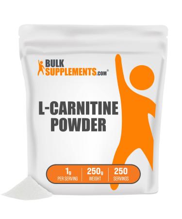 BulkSupplements.com L-Carnitine Powder (Base) - Amino Acids Supplement for Muscle Recovery & Endurance - Gluten Free - 1000mg (1g) per Serving, 250 Servings (250 Grams - 8.8 oz) 8.81 Ounce (Pack of 1) - Buy Online on GoSupps.com