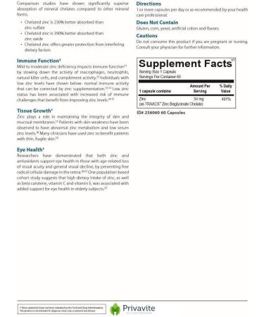 Zinc Active ON 60 Capsules | 54mg Zinc Supplement | Bisglycinate Chelate | High Absorption - Buy Online on GoSupps.com