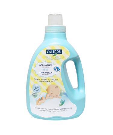CALIDOU Baby Natural Laundry Soap | Concentrated Liquid Laundry Soap | Vegan | For Sensitive Skin | Biodegradable Phosphate free| HE 1.7L (56 Loads)