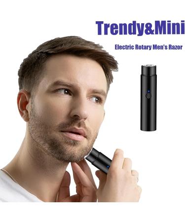 Mini Electric Shaver Cordless USB Rechargeable Electric Men's Razor Wet and Dry Portable Electric Rotary Men's Razor Waterproof Electric Pocket Razor for Travel or Home Use Mini Razor for Men - Buy Online on GoSupps.com