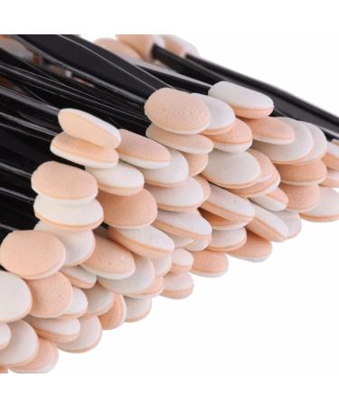 Baluue 100 Pcs Cosmetic Professional Double- End Eyeshadow Brushes Makeup Makeup Tools Black Size 2 Black - Buy Online on GoSupps.com