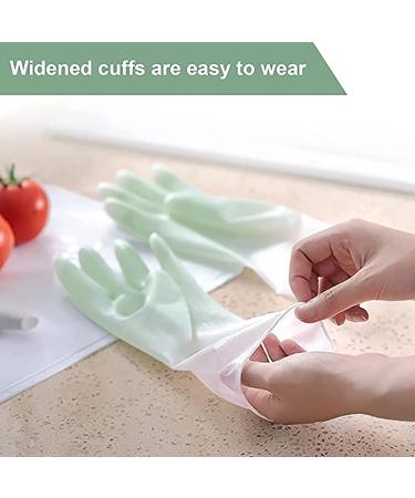 KKRAUS Non-Slip Reusable Cleaning Gloves 3 Pairs Rubber Gloves Kitchen Dishwashing Gloves for Laundry Working Gardening Washing Up Gloves (Color : Pink Size : Medium) Medium Pink - Buy Online on GoSupps.com