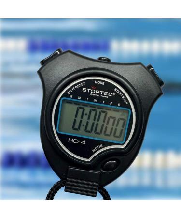 Sch tt Stoptec HC-4 Stopwatch | Digital Stopwatch with Large Display | Stainless Steel | Ideal for Sports Hobbies Leisure and Festivals - Buy Online on GoSupps.com