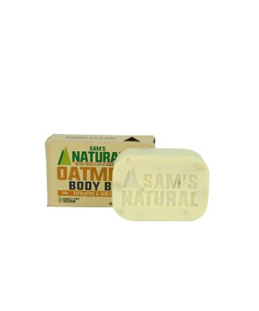 Sam's Natural Oatmeal Body Scrub Soap Single Bar - Oatmeal Body Scrub - Body Soap - Bar Soap - Natural - Vegan and Cruelty Free - America's Favorite