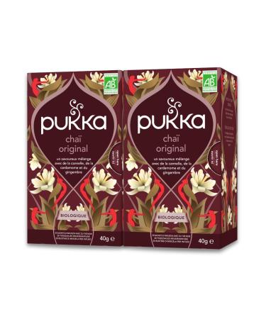 Pukka Cha Original Bio Cha Biologique et Ayurv dique Relaxant 100% des Ingr dients Issus du Commerce Equitable 2x20 Sachets 40 Sachets