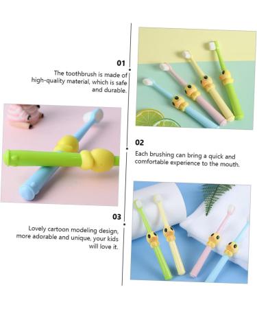 Buy Minkissy 4-Piece Cartoon Baby Toothbrush Set | Portable & Sensitive Design for Kids | International Shipping Available - Buy Online on GoSupps.com
