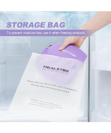 Healstok Headache Migraine Hat - Cold & Hot Therapy Ice Pack for Headaches - Purple - Buy Online on GoSupps.com