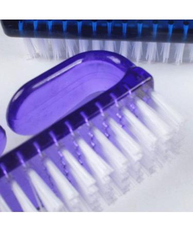 Handle Grip Nail Brush Nail Hand Fingernail Scrubbing Cleaning Brush For Toes Nails Cleaner Pedicure Brushescolor:PurpleUseful and Professional - Buy Online on GoSupps.com