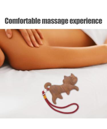 Buy PATKAW Wooden Cat Shape Scalp Massage Comb | Wide Tooth Hair Tool for Women Men & Kids - Best for Relaxation & Hair Care - Buy Online on GoSupps.com