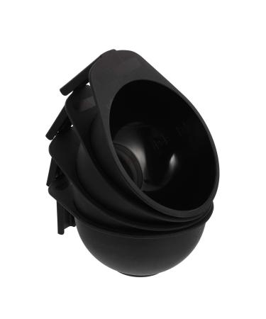 Lurrose hair dye bowl plastic to stirring hair colors applicator bowl with handle for homemade color treatments salon hairdressers 4 pieces