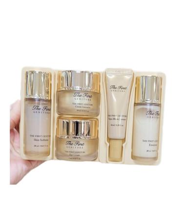 Korea Luxury Skincare_NEW The First Geniture Special Moisture Gift Set 5 items Travel Kit (Skin Softener Emulsion Essence Eye Cream Cream)